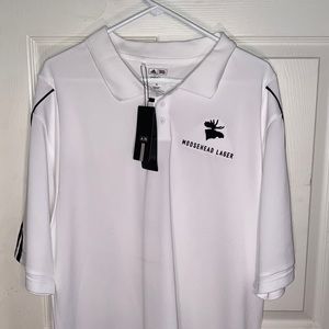 “BRAND NEW” Adidas Climate polo “MOOSEHEAD LAGEAR”